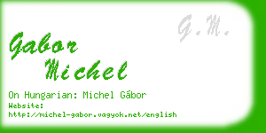 gabor michel business card