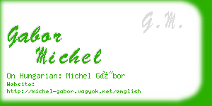 gabor michel business card